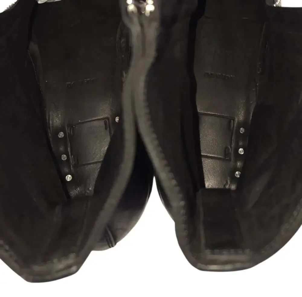 Guidi GR07FZI Big Daddy Double Front Zip Boots US 11 EU 44 Mens Black Leather